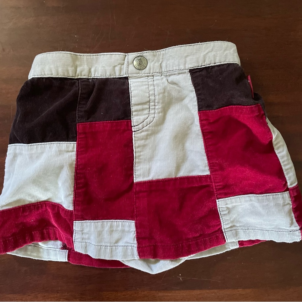Esprit girls 24 mos corduroy patchwork skort